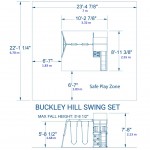 Complex de joaca Bucley Discovery -Swing Set- Centru multifuntional din lemn de cedru